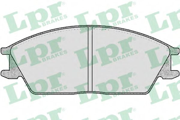 LPR - 05P364 - Комплект тормозных колодок, дисковый тормоз (Тормозная система)