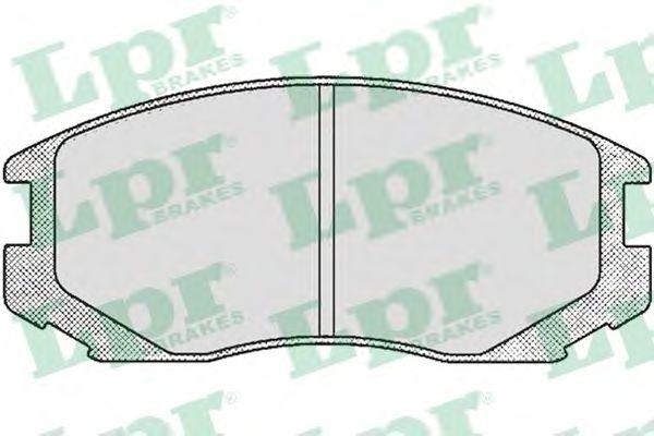 LPR - 05P502 - Комплект тормозных колодок, дисковый тормоз (Тормозная система)
