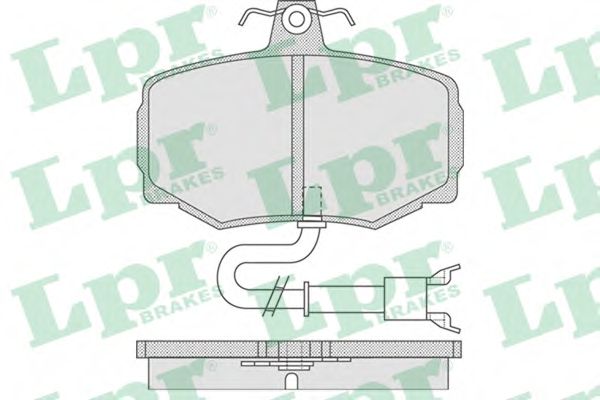 LPR - 05P753 - Комплект тормозных колодок, дисковый тормоз (Тормозная система)