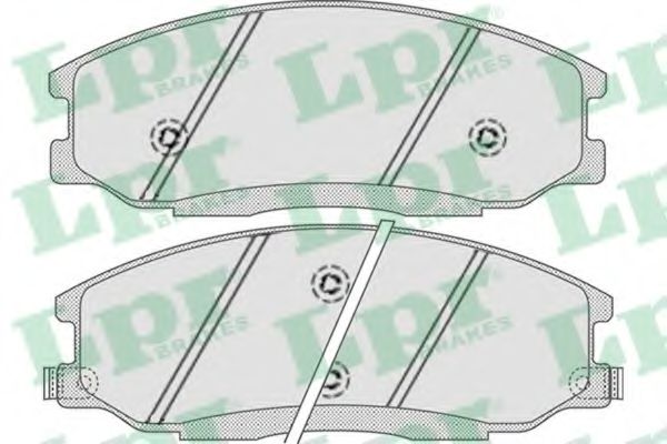 LPR - 05P859 - Комплект тормозных колодок, дисковый тормоз (Тормозная система)