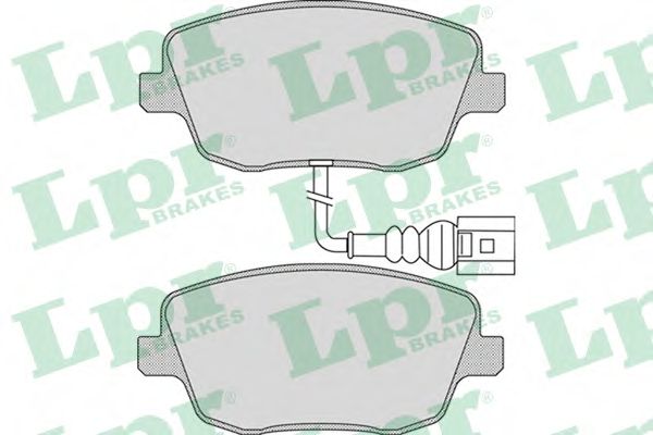 LPR - 05P973 - Комплект тормозных колодок, дисковый тормоз (Тормозная система)