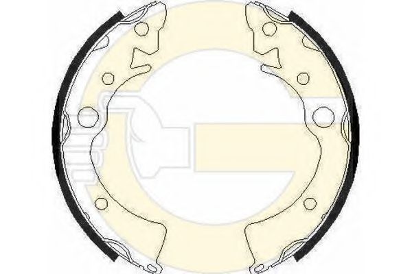 GIRLING - 5162109 - Комплект тормозных колодок (Тормозная система)