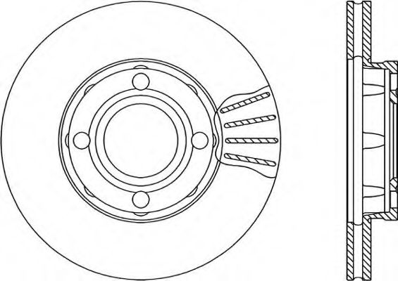 OPEN PARTS - BDR1020.20 - Тормозной диск (Тормозная система)