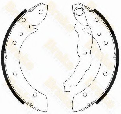 BRAKE ENGINEERING - SH2433 - Комплект тормозных колодок (Тормозная система)