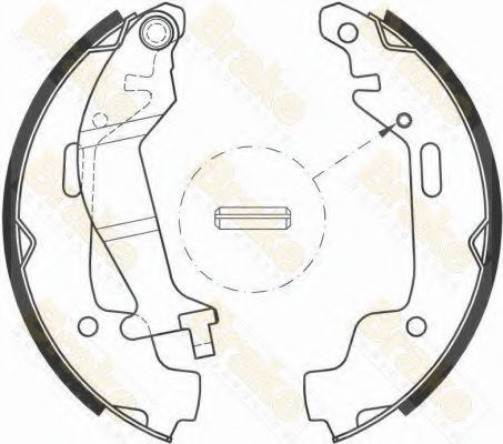 BRAKE ENGINEERING - SH2599 - Комплект тормозных колодок (Тормозная система)