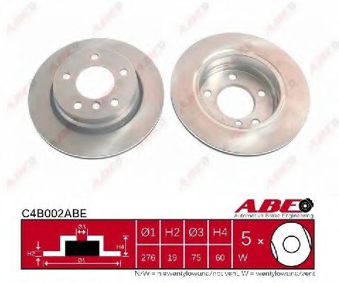 ABE - C4B002ABE - Тормозной диск (Тормозная система)