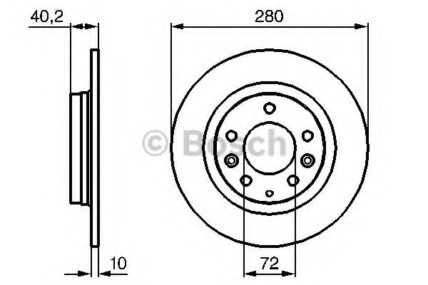 BOSCH - 0 986 479 B77 - Тормозной диск (Тормозная система)