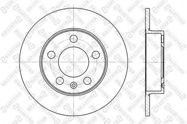 STELLOX - 6020-4761-SX - Тормозной диск (Тормозная система)