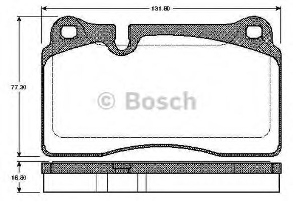 BOSCH - 0 986 TB2 931 - Комплект тормозных колодок, дисковый тормоз (Тормозная система)