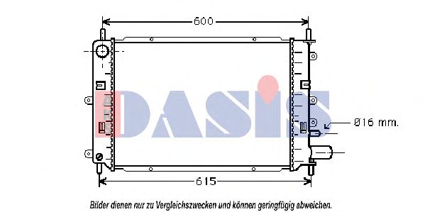 AKS DASIS - 090680N - Радиатор, охлаждение двигателя (Охлаждение)