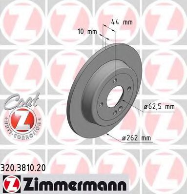 ZIMMERMANN - 320.3810.20 - Тормозной диск (Тормозная система)