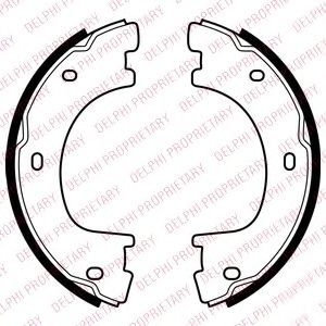DELPHI - LS2054 - Комплект тормозных колодок, стояночная тормозная система (Тормозная система)