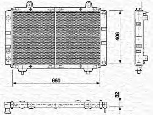 MAGNETI MARELLI - 350213454000 - Радиатор, охлаждение двигателя (Охлаждение)