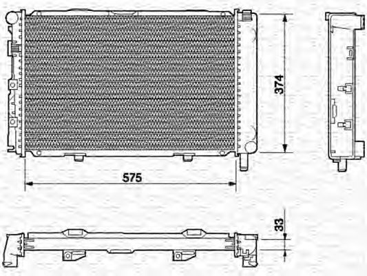 MAGNETI MARELLI - 350213539000 - Радиатор, охлаждение двигателя (Охлаждение)