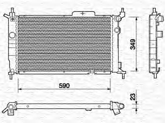 MAGNETI MARELLI - 350213729000 - Радиатор, охлаждение двигателя (Охлаждение)