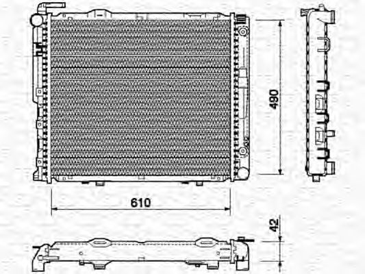 MAGNETI MARELLI - 350213747000 - Радиатор, охлаждение двигателя (Охлаждение)