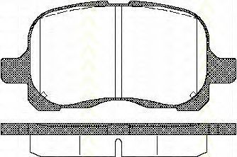 TRISCAN - 8110 13020 - Комплект тормозных колодок, дисковый тормоз (Тормозная система)