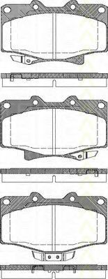 TRISCAN - 8110 13052 - Комплект тормозных колодок, дисковый тормоз (Тормозная система)