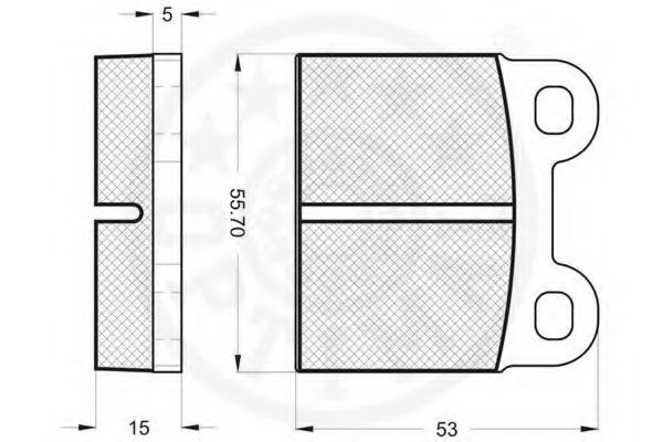 OPTIMAL - 9149 - Комплект тормозных колодок, дисковый тормоз