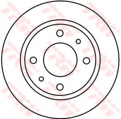 TRW - DF4474 - Тормозной диск (Тормозная система)