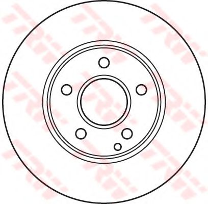TRW - DF4947 - Тормозной диск (Тормозная система)