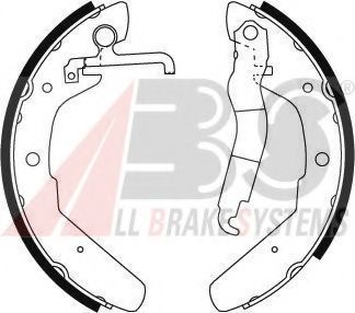 A.B.S. - 8801 - Комплект тормозных колодок (Тормозная система)