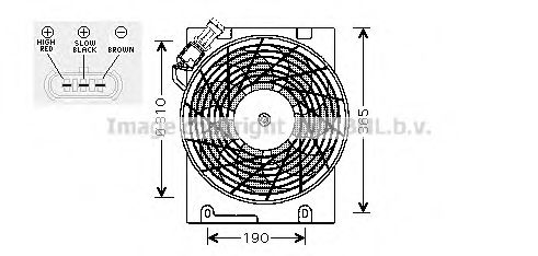 AVA QUALITY COOLING - OL7508 - Вентилятор, охлаждение двигателя (Охлаждение)