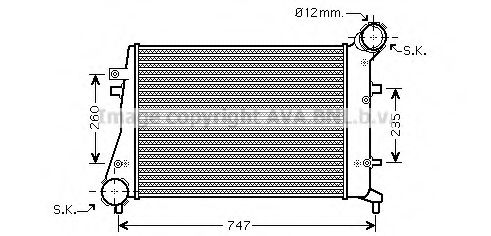 AVA QUALITY COOLING - VW4268 - Интеркулер (Система подачи воздуха)