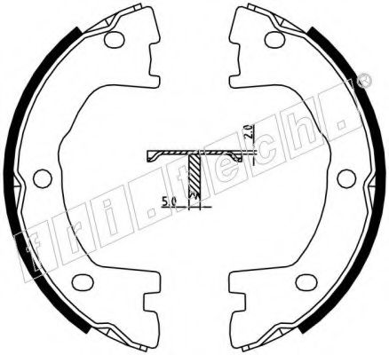 FRI.TECH. - 1034.101 - Комплект тормозных колодок, стояночная тормозная система (Тормозная система)