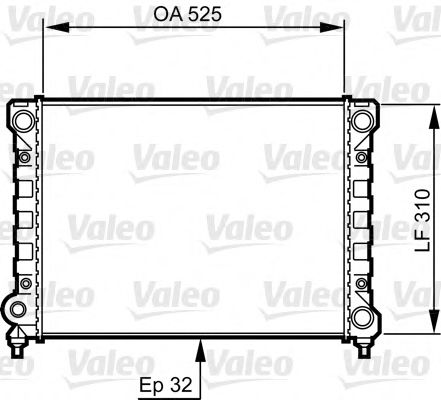 VALEO - 734415 - Радиатор, охлаждение двигателя (Охлаждение)