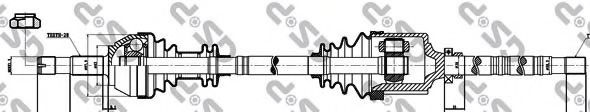 GSP - 210068 - Приводной вал (Привод колеса)