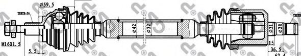 GSP - 261094 - Приводной вал (Привод колеса)