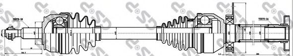 GSP - 261140 - Приводной вал (Привод колеса)