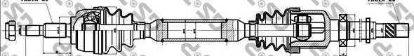 GSP - 250442 - Приводной вал (Привод колеса)