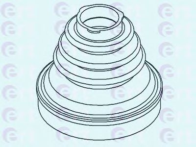 ERT - 500434 - Комплект пылника, приводной вал (Привод колеса)