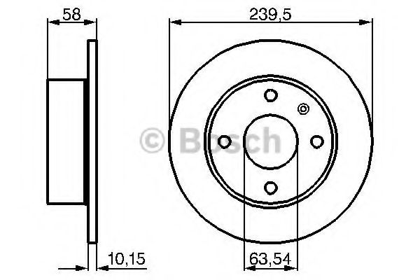 BOSCH - 0 986 478 072 - Тормозной диск (Тормозная система)