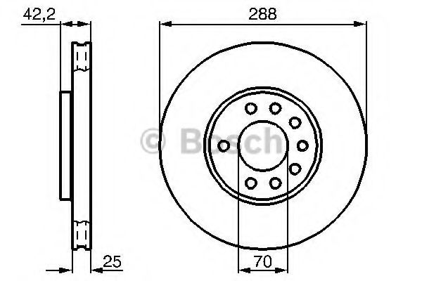 BOSCH - 0 986 478 423 - Тормозной диск (Тормозная система)