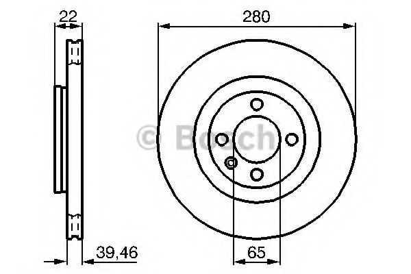 BOSCH - 0 986 478 508 - Тормозной диск (Тормозная система)