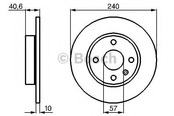 BOSCH - 0 986 478 731 - Тормозной диск (Тормозная система)