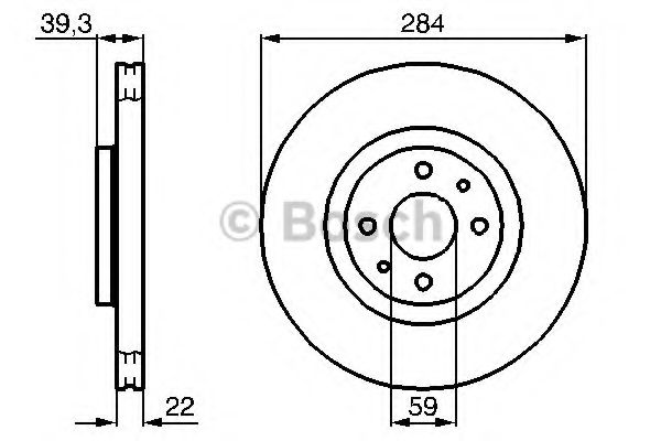 BOSCH - 0 986 478 786 - Тормозной диск (Тормозная система)