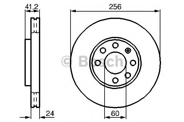 BOSCH - 0 986 478 881 - Тормозной диск (Тормозная система)