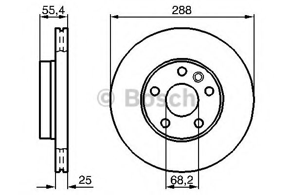 BOSCH - 0 986 478 893 - Тормозной диск (Тормозная система)