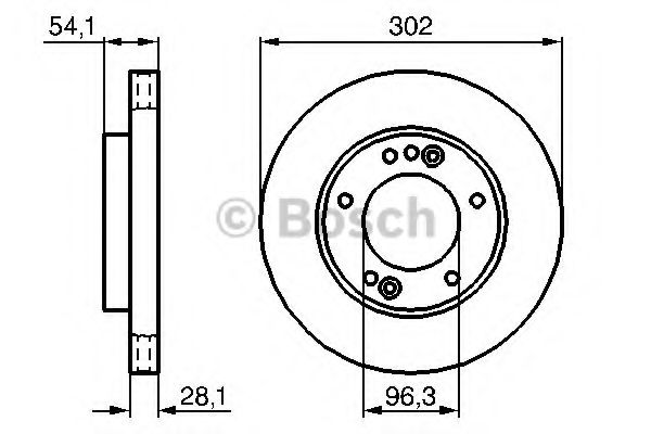 BOSCH - 0 986 479 230 - Тормозной диск (Тормозная система)