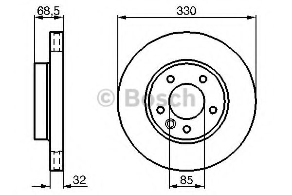 BOSCH - 0 986 479 248 - Тормозной диск (Тормозная система)