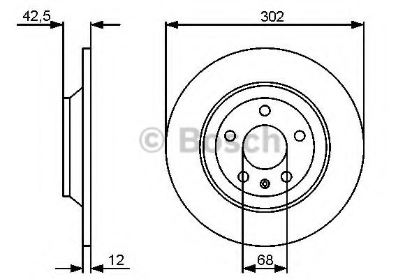 BOSCH - 0 986 479 458 - Тормозной диск (Тормозная система)