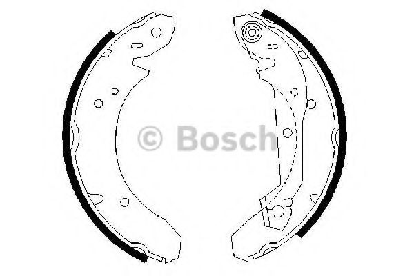 BOSCH - 0 986 487 048 - Комплект тормозных колодок (Тормозная система)