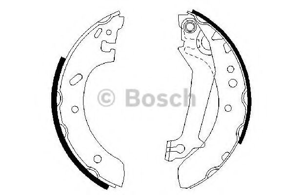 BOSCH - 0 986 487 561 - Комплект тормозных колодок (Тормозная система)