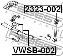 FEBEST - 2323-002 - Тяга / стойка, стабилизатор (Подвеска колеса)