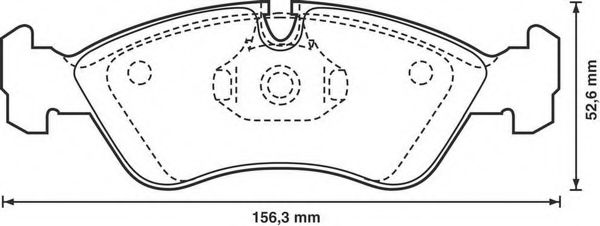 BENDIX - 571391B - Комплект тормозных колодок, дисковый тормоз