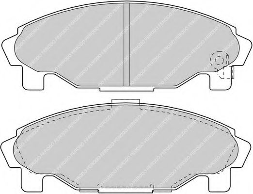 FERODO - FDB1009 - Комплект тормозных колодок, дисковый тормоз (Тормозная система)